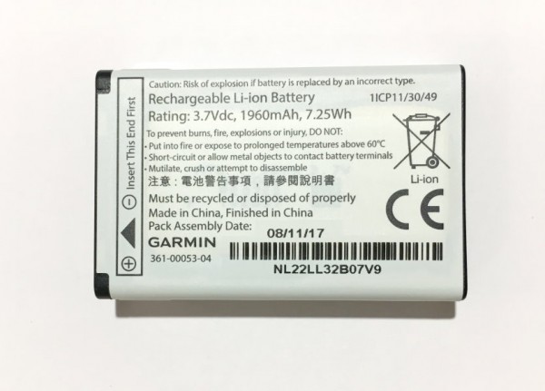 Garmin batteri 010-11654-03